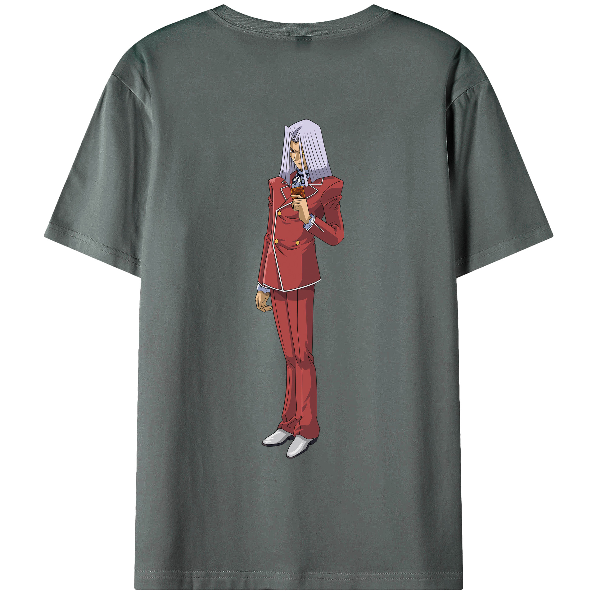 （画像用） 遊☆戯☆王 Yu-Gi-Oh! 綿100％ メンズ半袖Tシャツ（バックプリント） 通気性